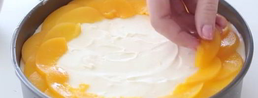 чизкейк с персиками. Шаг 6