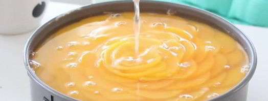 чизкейк с персиками. Шаг 8