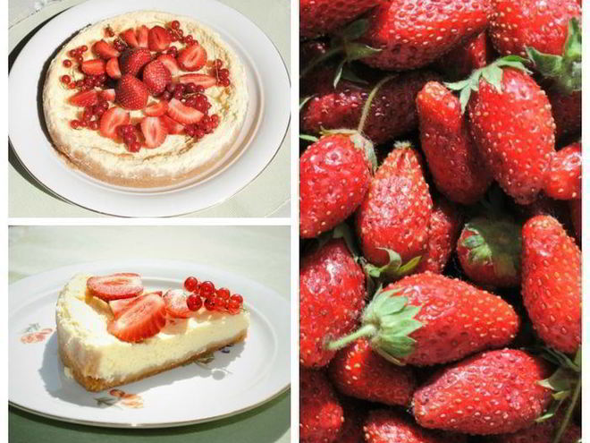 Рецепт чизкейка с ягодами