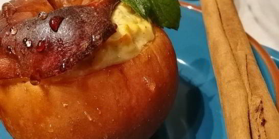 Чизкейк в яблоке