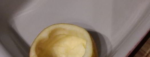 чизкейк в яблоке. Шаг 2