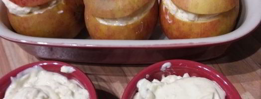 чизкейк в яблоке. Шаг 4