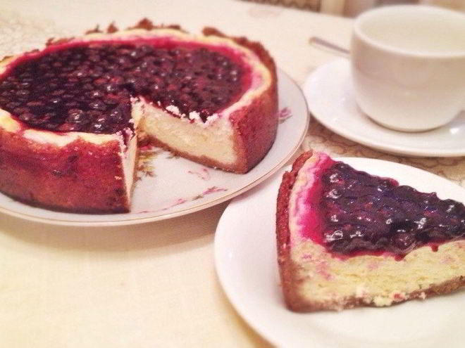 Рецепт диетического чизкейка с топпингом