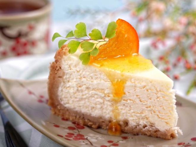 Рецепт домашнего чизкейка с апельсиновым соусом