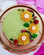 Фисташковый чизкейк с малиной