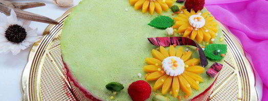 фисташковый чизкейк с малиной. Шаг 17