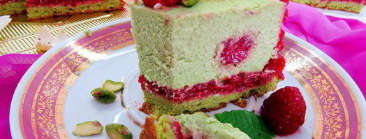 фисташковый чизкейк с малиной. Шаг 18