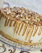 Карамельный чизкейк без выпечки