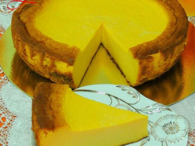 Рецепт ленивого тыквенного чизкейка в мультиварке