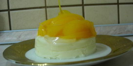 Мини чизкейк с персиками