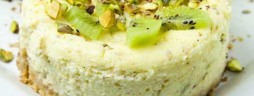 порционные чизкейки с киви и фисташками. Шаг 7