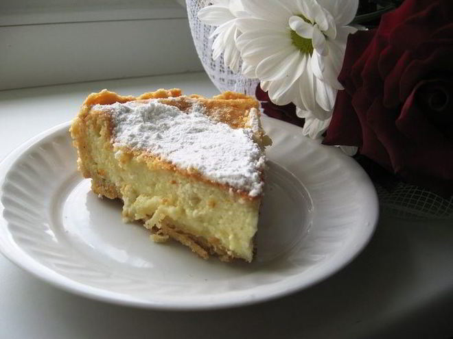 Рецепт солнечного чизкейка с творогом