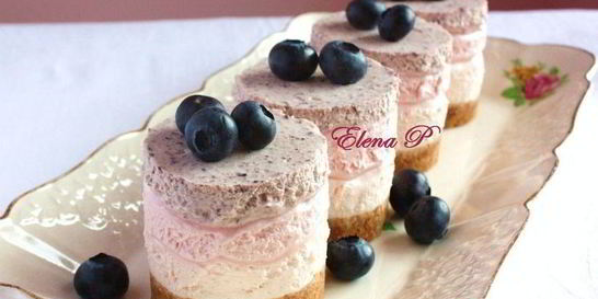 Тройные ягодные чизкейки