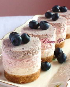 Тройные ягодные чизкейки