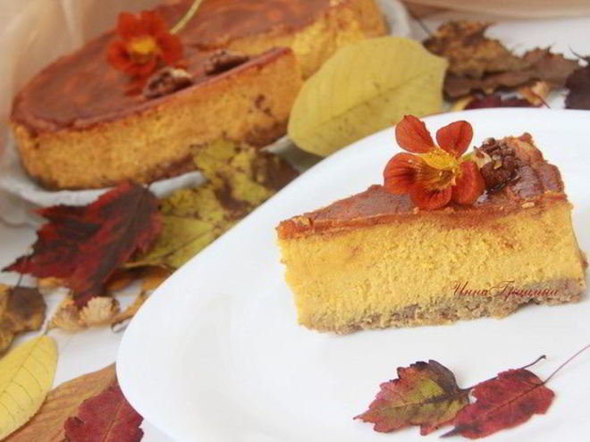 Рецепт тыквенного чизкейка осень