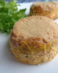 Тыквенные мини-чизкейки с лососем