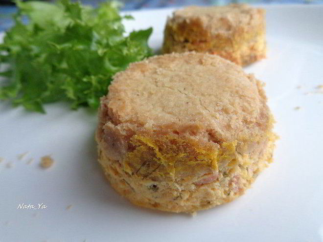 Рецепт тыквенных мини-чизкейков с лососем