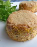 Тыквенные мини-чизкейки с лососем