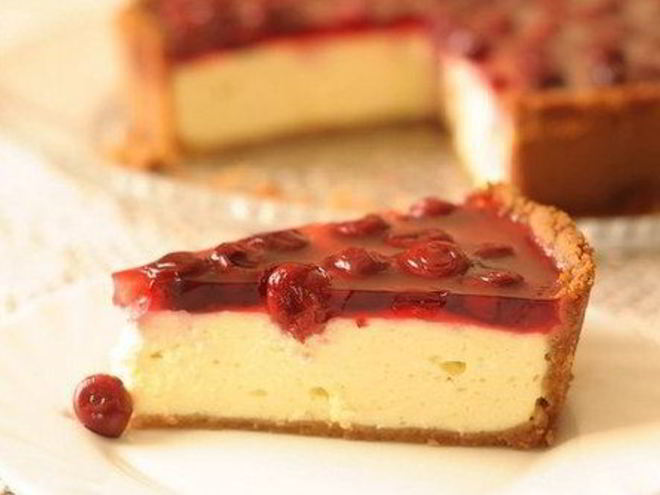 Рецепт вишневого чизкейка с домашним творогом