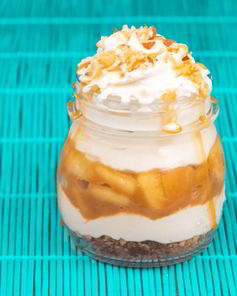 Яблочный чизкейк в баночках