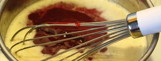 японский хлопковый чизкейк с малиновым курдом. Шаг 12