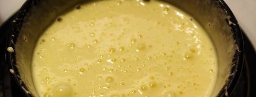 японский хлопковый чизкейк с малиновым курдом. Шаг 4