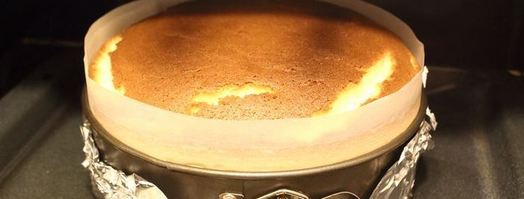 японский хлопковый чизкейк с малиновым курдом. Шаг 8