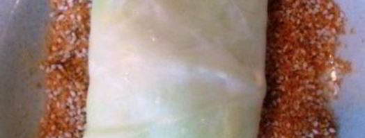 капустные конвертики с кукурузой. Шаг 4