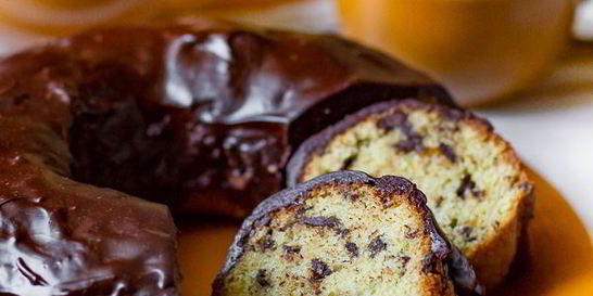 Апельсиновый кекс с шоколадом