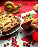 Бруснично-шоколадные кексы