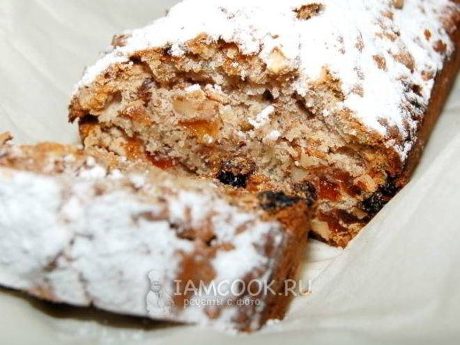 Рецепт домашнего кекса с орехами и изюмом