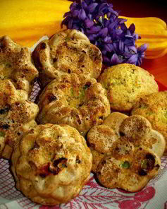 Кабачковые кексы с виноградом и семечками