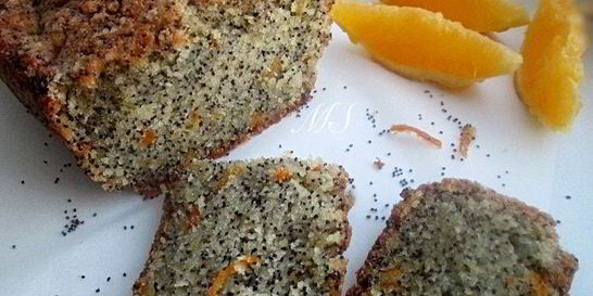 Кекс Маковый апельсин на манной крупе