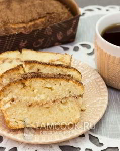 Кекс на кефире с корицей