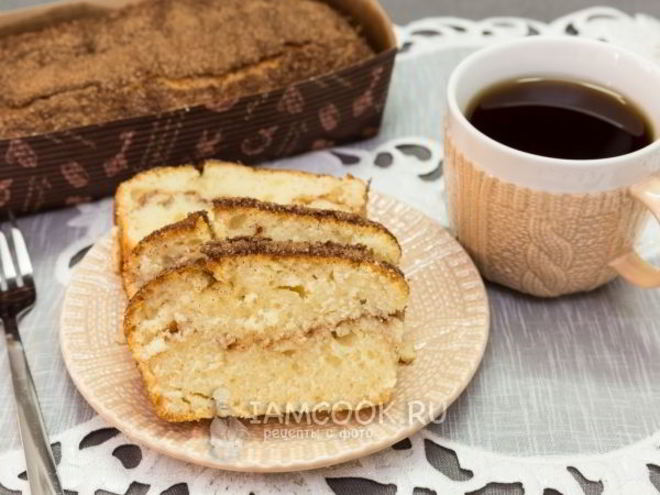 Рецепт кекс на кефире с корицей