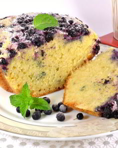 Кекс с черникой