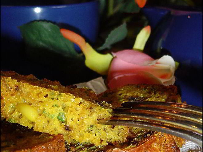 Рецепт кекса с грибами, сыром и кедровыми орешками