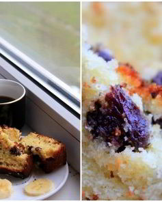 Кекс с изюмом и горьким шоколадом