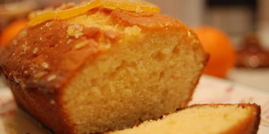 Кекс с лимонной глазурью