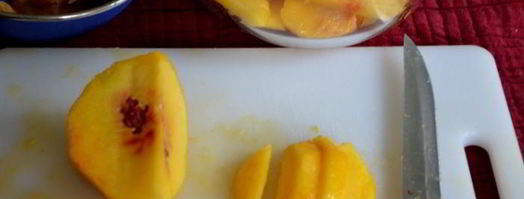 кекс с персиками и голубикой. Шаг 3