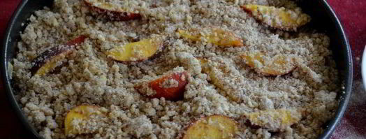 кекс с персиками и голубикой. Шаг 6