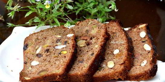 Кекс с семенами и орехами