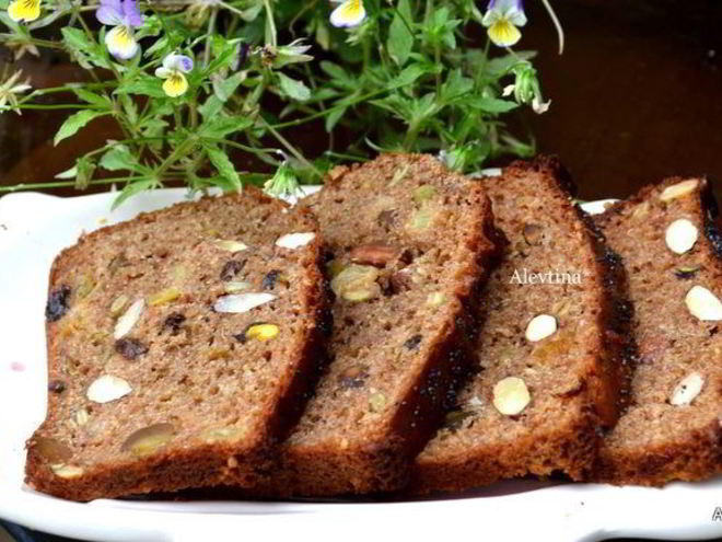 Рецепт кекса с семенами и орехами