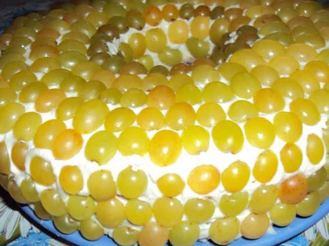 Рецепт кекса с виноградом