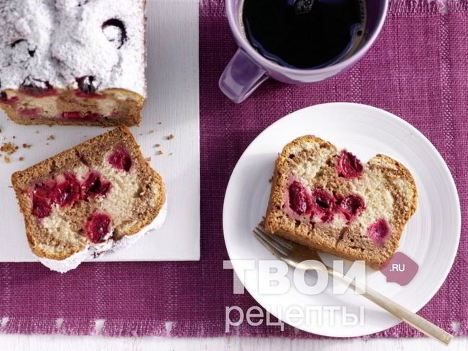 Рецепт кекса с вишней