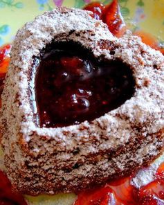 Кекс с яблоками и фундуком