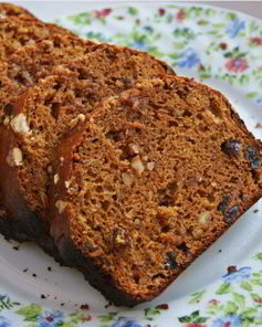 Кекс со сгущенным молоком, орехами и изюмом