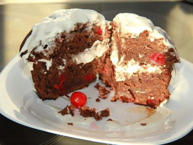 Рецепт кекса вишня-кэроб