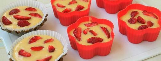 кексы с клубникой. Шаг 4