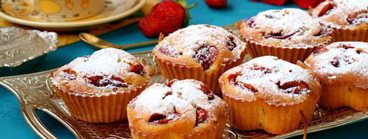 кексы с клубникой. Шаг 5